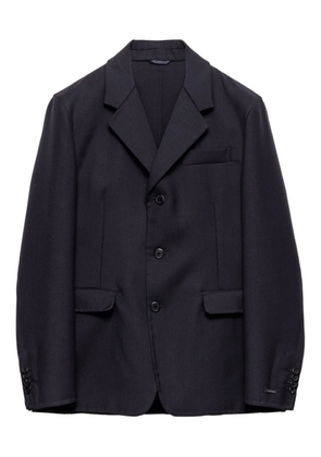 Prada notch-lapels three-button blazer - Blue