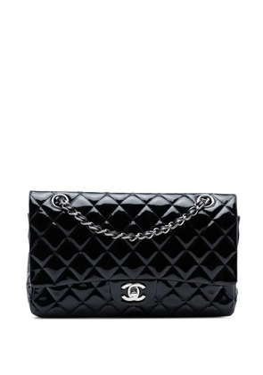 CHANEL Pre-Owned 2009-2010 Medium Classic Patent Double Flap shoulder bag - Black