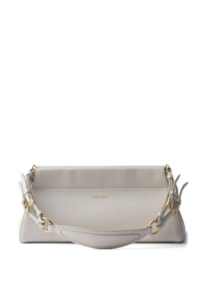 Prada medium Echaîné leather shoulder bag - White