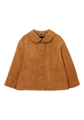 Marc Jacobs Doll Peter Pan-collar suede jacket - Brown
