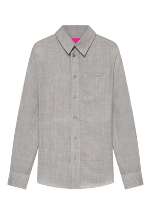 The Elder Statesman pashmina long-sleeve shirt - Grey