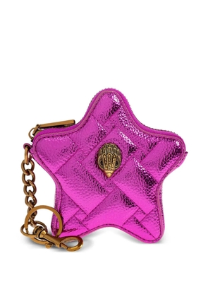 Kurt Geiger London Kensington Star quilted keyring - Pink