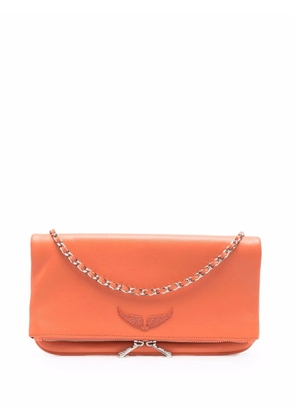 Zadig&Voltaire Rocky logo-plaque satchel bag - Orange