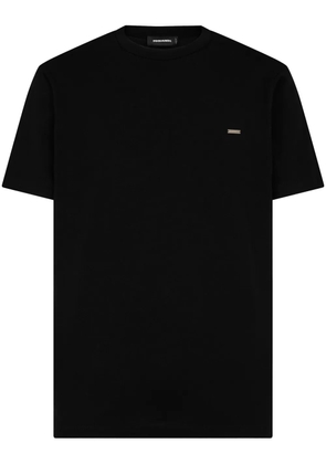 DSQUARED2 logo-plaque cotton T-shirt - Black
