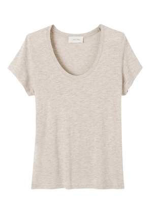American Vintage Jacksonville scoop neck T-shirt - Neutrals