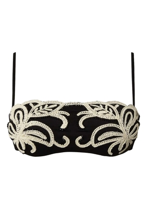 TWINSET rhinestone-embellished bikini top - Black