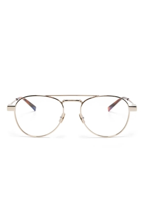 Saint Laurent Eyewear pilot-frame glasses - Gold