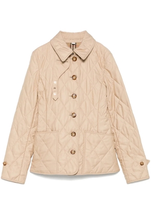 Burberry diamond-quilted jacket - Neutrals
