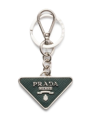 Prada Saffiano leather keychain - Green