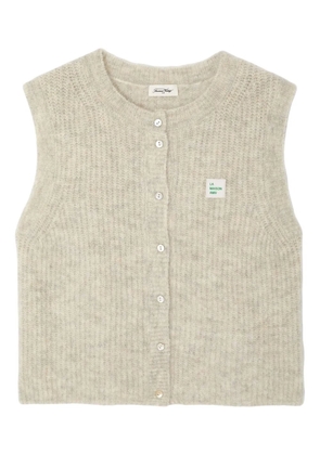 American Vintage East sleeveless button vest - Neutrals