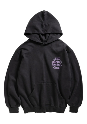 Anti Social Social Club logo-print hoodie - Black