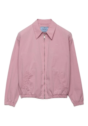 Prada shirt-collar welt-pocket jacket - Pink