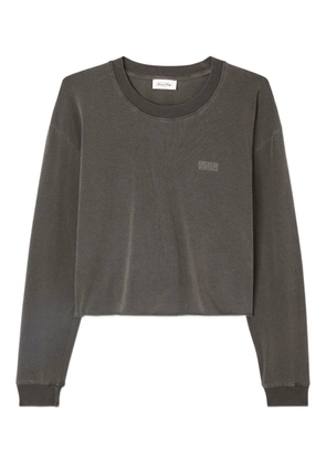 American Vintage Pymaz long-sleeved logo sweatshirt - Grey