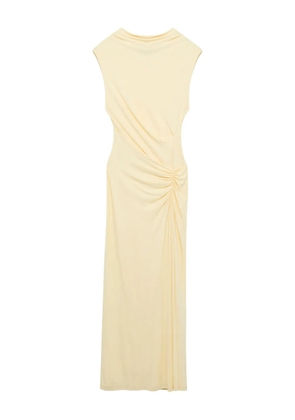 Simkhai Acacia cowl-neck gathered maxi dress - Yellow