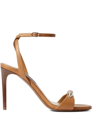 Ralph Lauren Collection ankle-strap heeled sandals - Brown