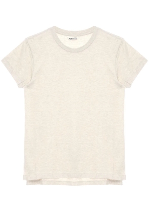 Auralee crew neck cotton T-shirt - Neutrals