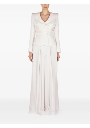 ARAFTU button-embellished all in one - White