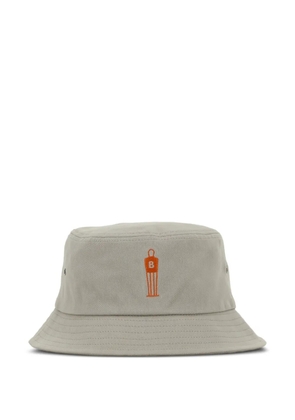 BALR. logo-embroidered bucket hat - Neutrals