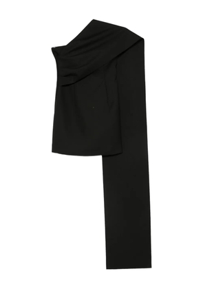 Róhe one-shoulder mini dress - Black