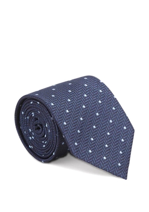 Brioni polka-dot tie - Blue