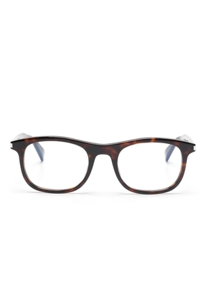 Saint Laurent Eyewear rectangle-frame glasses - Brown