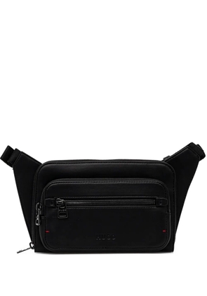 HUGO logo-debossed belt bag - Black