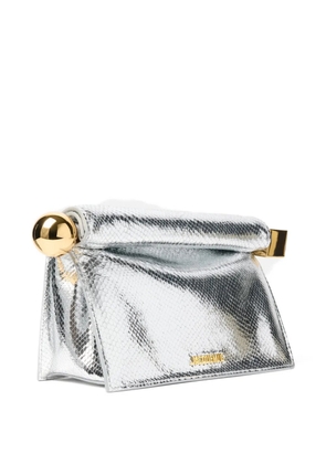 Jacquemus La Rond Carré clutch bag - Silver