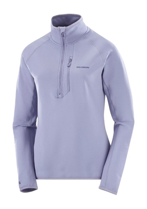 Salomon Essential Lightwarm half-zip ribbed sweater - Purple