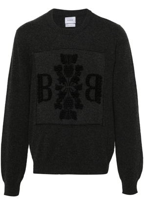 Barrie 3D-logo cashmere jumper - Grey