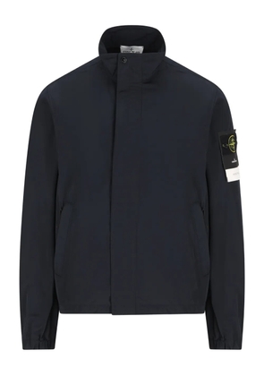 Stone Island high-neck logo jacket - Blue