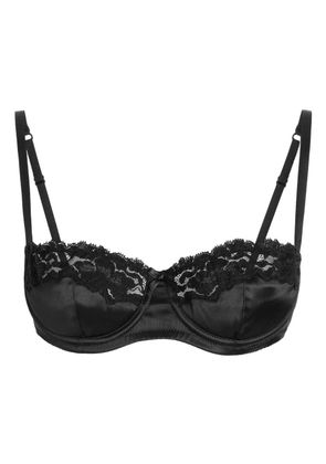 Dolce & Gabbana lace-appliqué balconette bra - Black