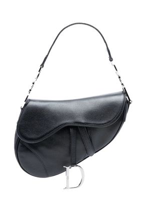 Christian Dior Pre-Owned 2002 Shiny Goatskin Saddle Bag shoulder bag - Black
