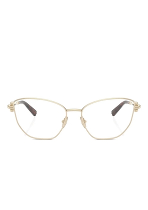 Tiffany & Co Eyewear chain-link cat-eye frame glasses - Gold