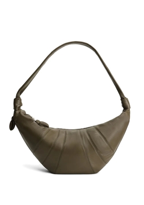 LEMAIRE large Croissant panelled shoulder bag - Green