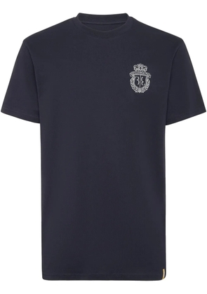 Billionaire Embroidered Crest T-Shirt - Blue