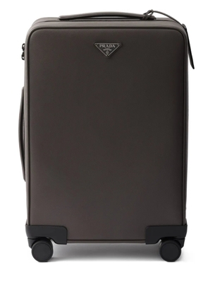 Prada Saffiano leather cabin suitcase - Grey