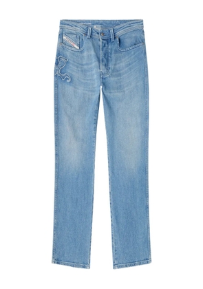 Diesel 1985 Larkee embroidered straight jeans - Blue