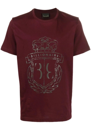 Billionaire logo-print detail T-shirt - Purple