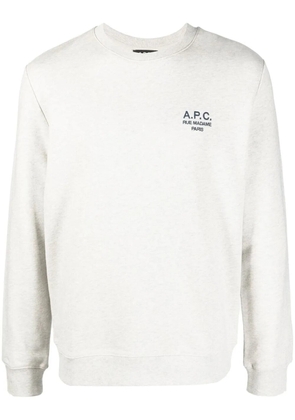A.P.C. Rider logo-embroidered sweatshirt - Grey