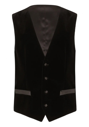 Dolce & Gabbana buttoned sleeveless jacket - Black
