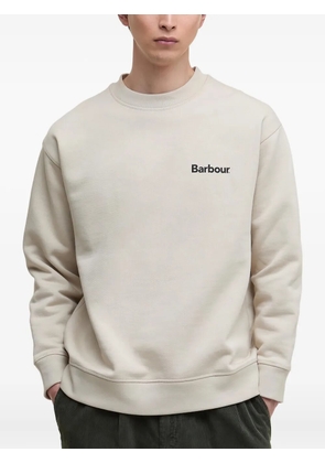 Barbour logo-print crew-neck sweatshirt - Neutrals