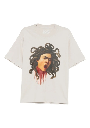 Melt cotton printed T-shirt - Neutrals