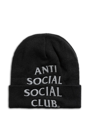 Anti Social Social Club logo-embroidered beanie - Black