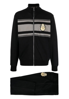 Billionaire logo-crest detail tracksuit set - Black