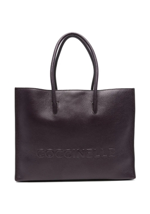 Coccinelle large Myrtha embossed-logo tote bag - Purple