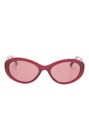 Balenciaga Eyewear oval-frame BB0446S sunglasses - Red
