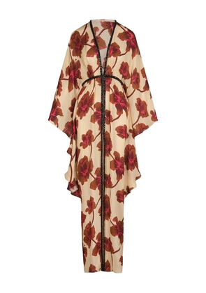Johanna Ortiz floral-print maxi dress - Neutrals