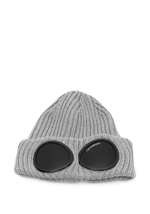 C.P. Company goggle-detail wool beanie hat - Grey