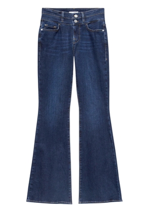 FRAME double-waist high-waist flared jeans - Blue