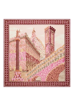 Ferragamo Palazzo-print silk scarf - Red